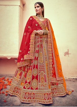 Pristine Red Lehenga Choli