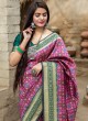 Prominent Banarasi Silk Rani Weaving Traditional Designer Saree