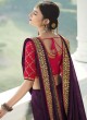 Purple Chiffon Satin Festival Classic Saree