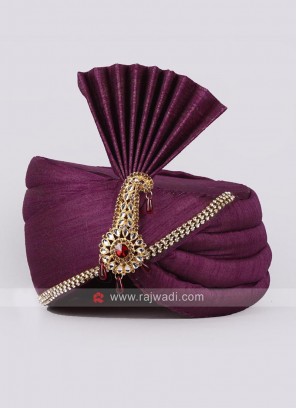 Purple Color Mens Safa