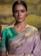 Light Purple Traditional Designer Silk Saree