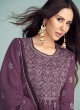 Purple Georgette Designer Anarkali Suit