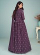 Purple Georgette Designer Anarkali Suit