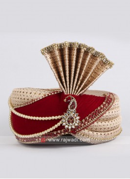 Rajwadi Wedding Turban for Groom