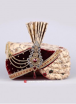 Rajwadi Wedding Turban for Groom