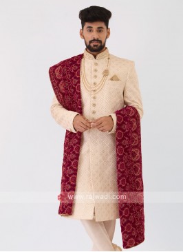 Rani Color Mens Dupatta