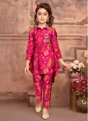 Rani Color Printed Silk Co-Ord Suit