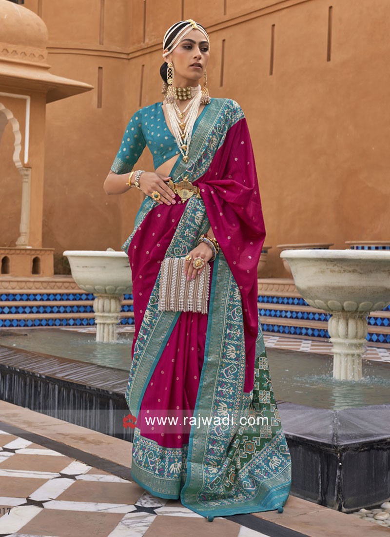 Arresting Woven Classic Saree -