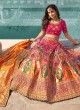 Stunning Rani Woven Banarasi Silk Lehenga Choli