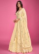 Yellow Pure Georgette Anarkali Style Gown