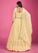 Yellow Pure Georgette Anarkali Style Gown