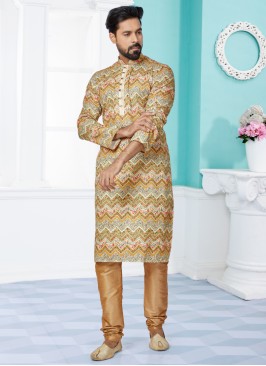 Readymade Men Multi Color Digital Printed Kurta Pajama