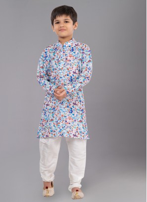 Readymade Multi Color Cotton Kurta Pajama