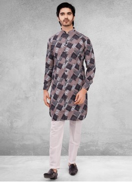 Readymade Multi Color Printed Kurta Pajama