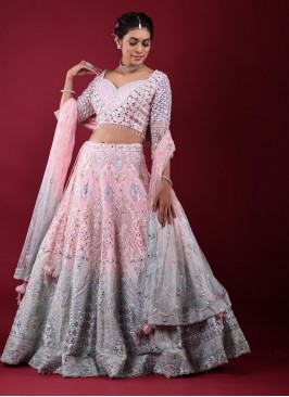 Reception Wear Lehenga Choli In Silk Fabric