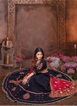 Red & Black Navratri Special Chaniya Choli