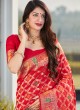 Red Engagement Silk Designer Traditional Saree