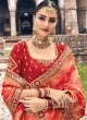 Red Silk Contemporary Saree