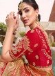 Red Weaving Silk Classic Saree