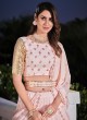 Baby Pink Georgette Sequins Designer Lehenga Choli