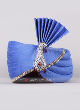 Royal Blue Safa For Wedding