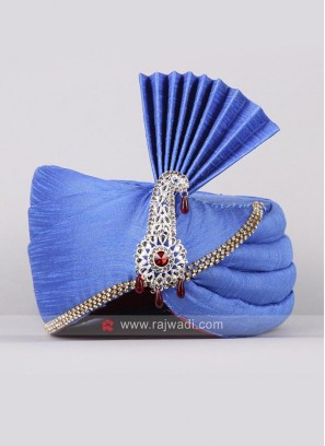 Royal Blue Safa For Wedding