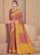 Ruritanian Raw Silk Multi Colour Fancy Traditional Designer Saree