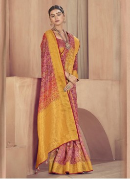 Ruritanian Raw Silk Multi Colour Fancy Traditional Designer Saree