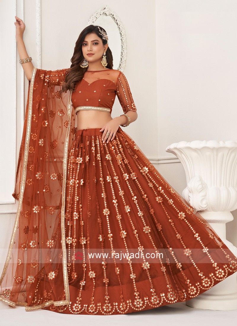 Beautiful Silk Hand Embroidered Lehenga-Choli. Traditional embroidery with  brilliant placeme… | Designer bridal lehenga choli, Lehnga designs, Indian  designer wear