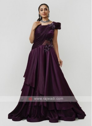 Satin Silk Party Gown