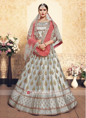 Satin Designer Lehenga Choli