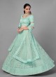 Sea Green Dori Work Mehndi Lehenga Choli