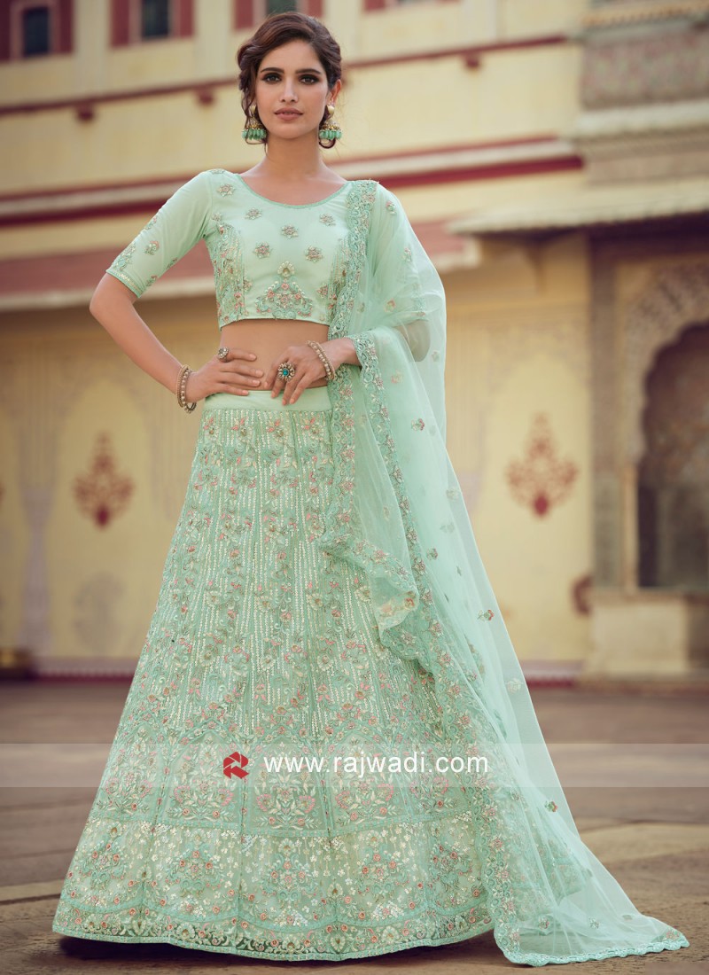 Engagement Wear Designer Lehenga Choli | Wedding Shaadi Party Dress