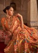 Sensible Orange Weaving Saree