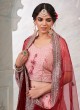 Pink Sequins Art Silk Wedding Lehenga Choli