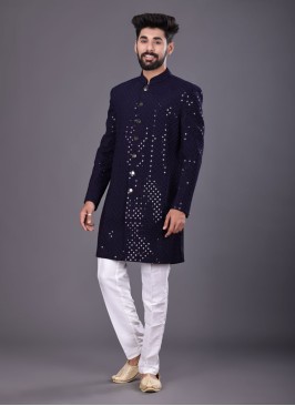 Sequins Work Designer Indowestern