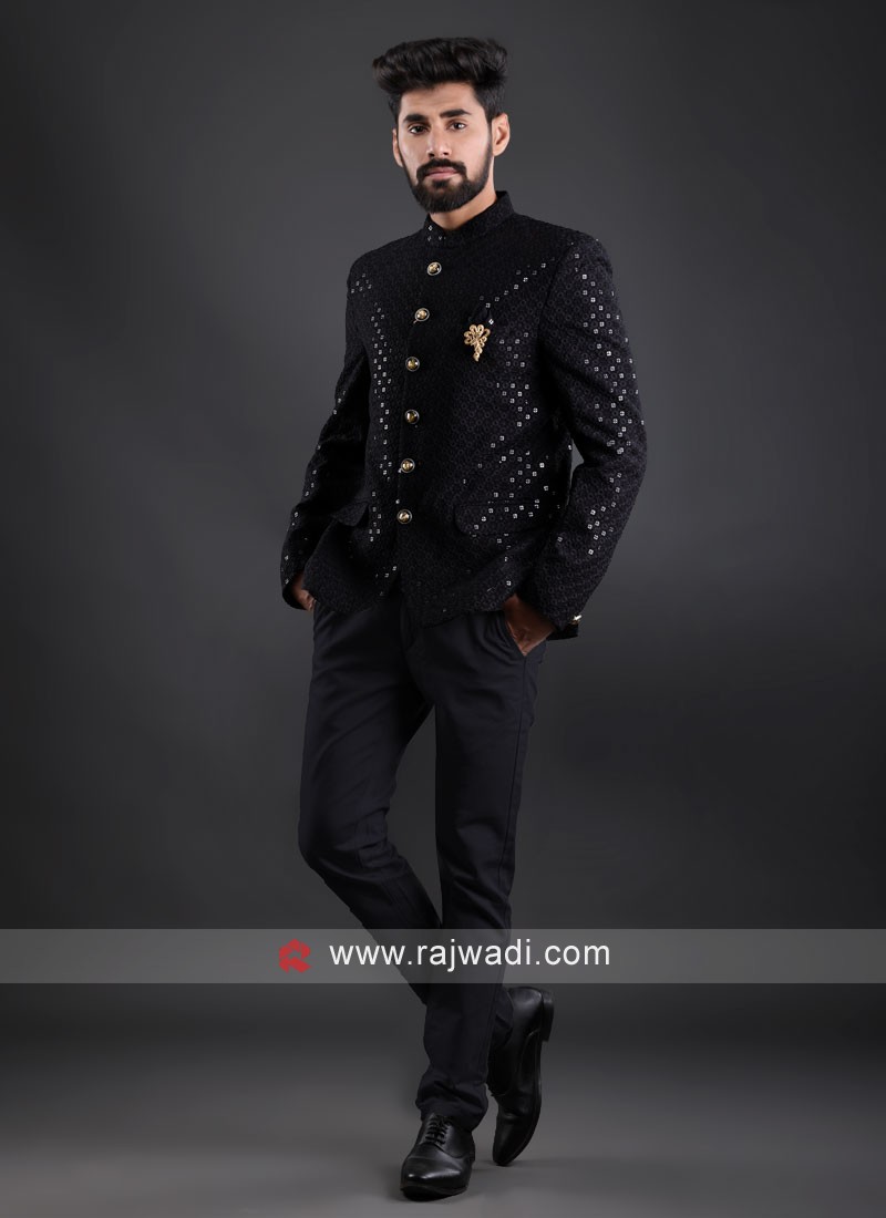 Jodhpuri suit in on sale black