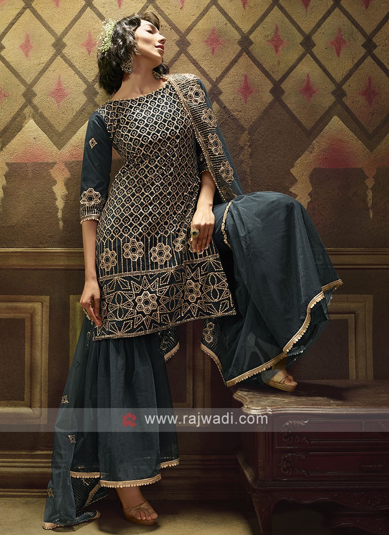 Buy Diva's Choice Women Grey Woven Design Cotton Silk Salwar Suit Material  Online at Best Prices in India - JioMart.