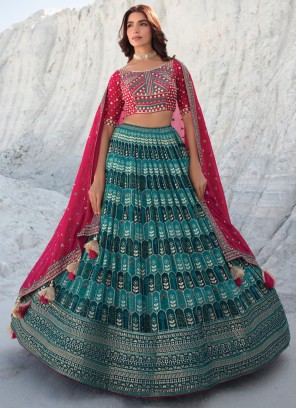 Shaded Color Designer Wedding Lehenga Choli