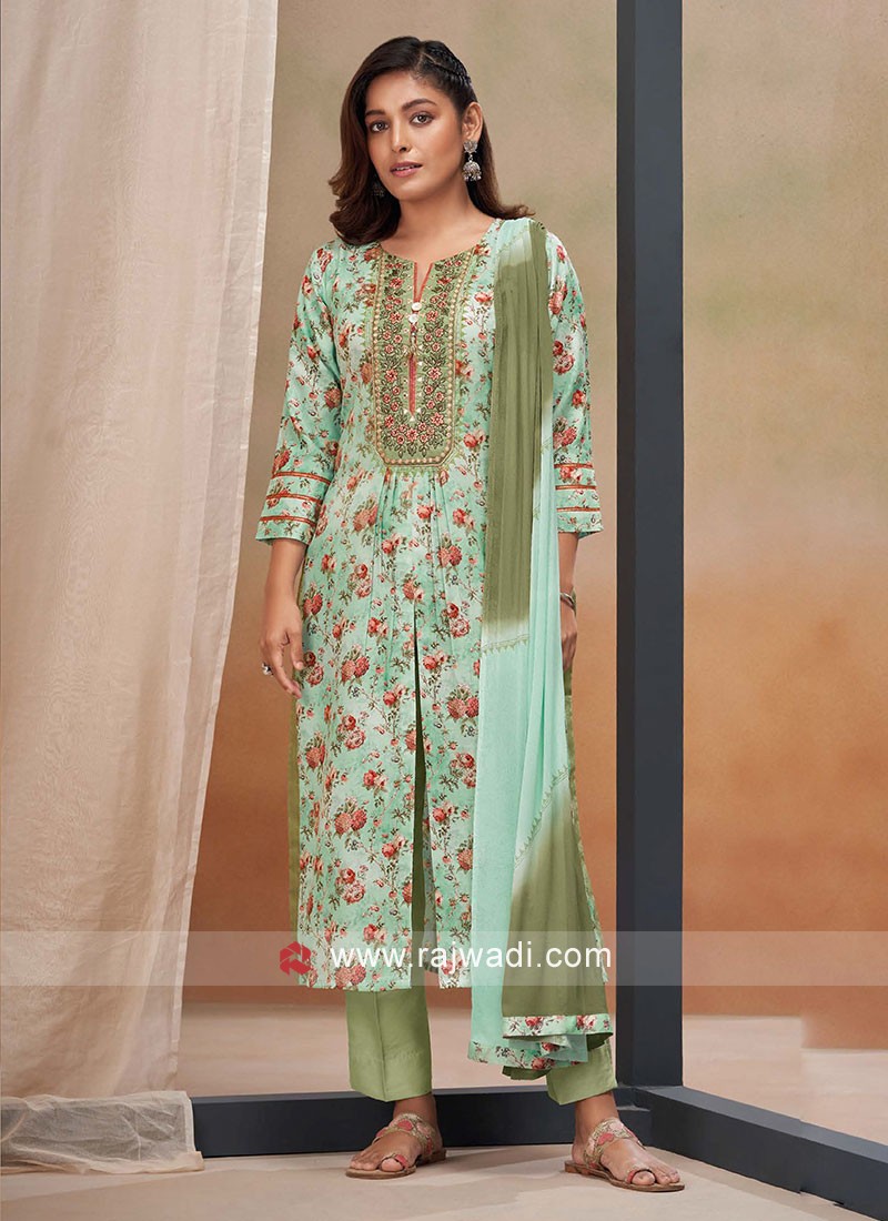 Buy Cotton Pant Style Suit Online : Italy - Salwar