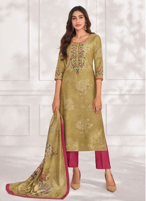 Shagufta Floral Print Pant Style Salwar Kameez