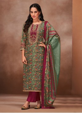 Shagufta Floral Printed Pant Style Salwar Kameez