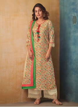 Shagufta Multi Printed Palazzo Style Salwar Kameez