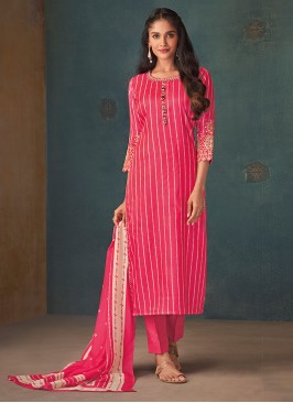 Shagufta Pink Pant Style Salwar Kameez
