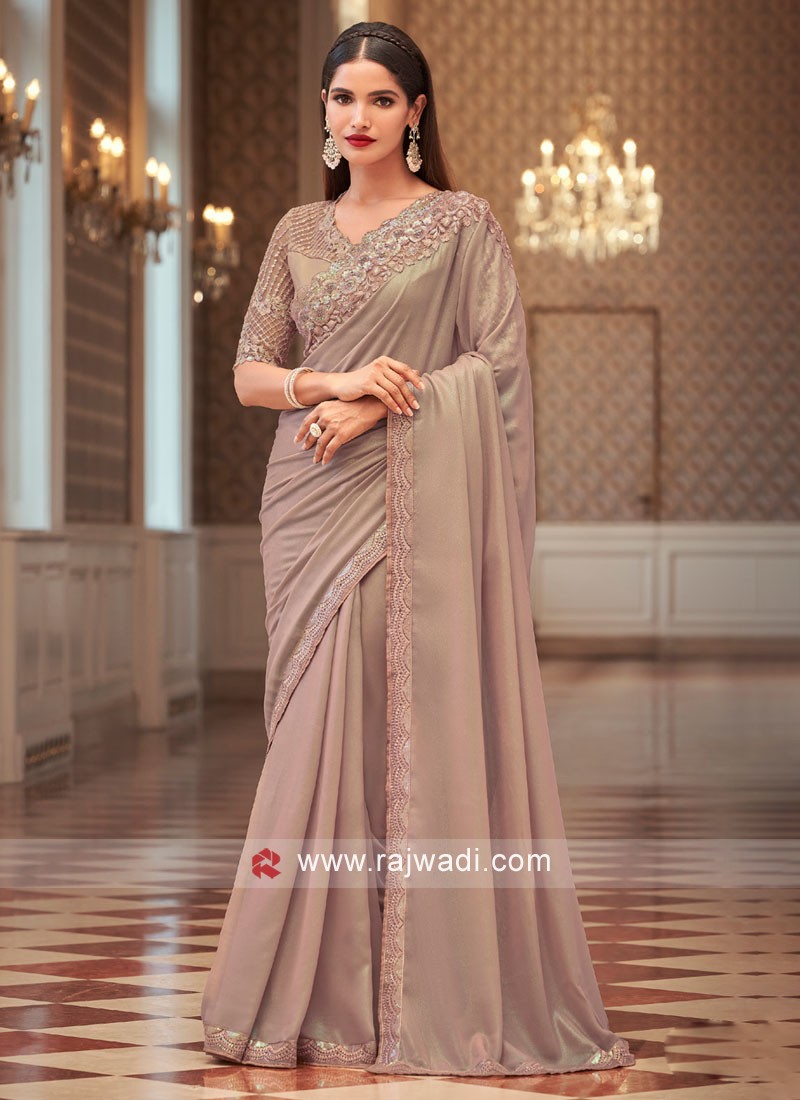 Buy Pure Satin Silk Designer Saree for Women and Girl, Wedding and Party  Wear Designer Silk Ethnic Wear Saree By EARTH-BEAT (Stitched, Type 2)  Online at desertcartINDIA