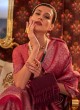 Designer Pink Weaving Contemporary Saree
