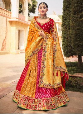 Sightly Resham Wedding A Line Lehenga Choli