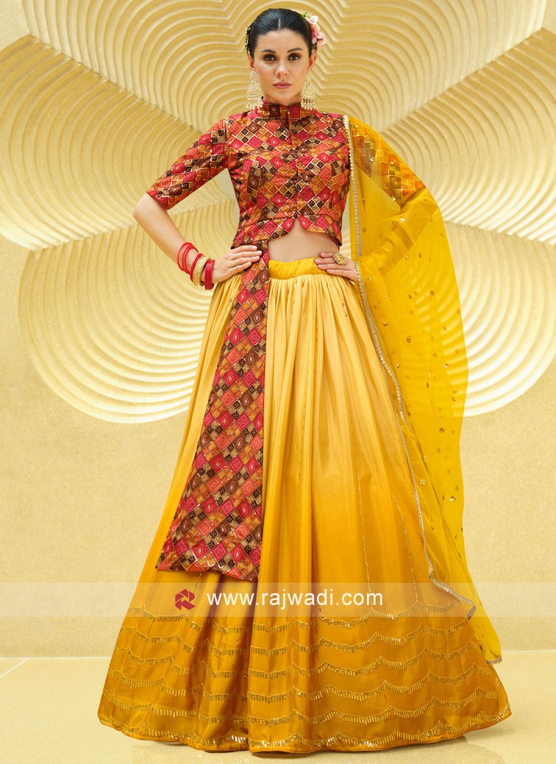 fcity.in - Marvelous Heavy Lehenga Choli In Contrast With Full Of Handwork  And