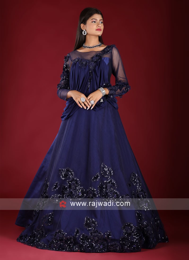 Navy blue color clearance frocks