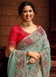 Silk Handwork Classic Saree in Sea Green